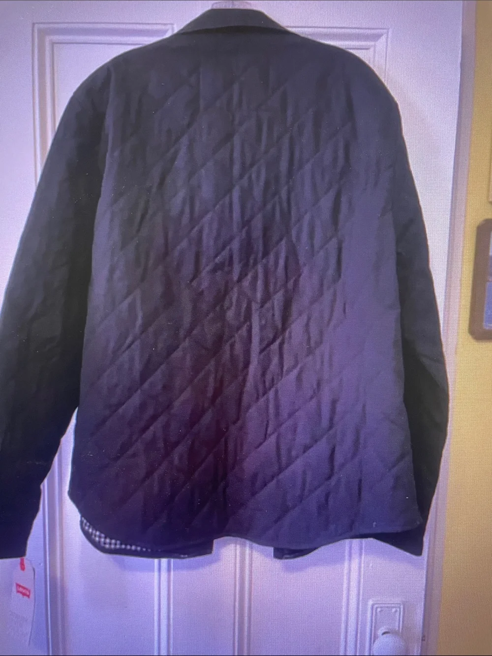 Levi's Black Quilted Varsity Jacket